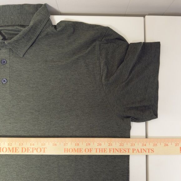 Vuori Polo Mens XL Olive Green Strato Tech Stretch Performance Golf Shirt V188 - Picture 7 of 12